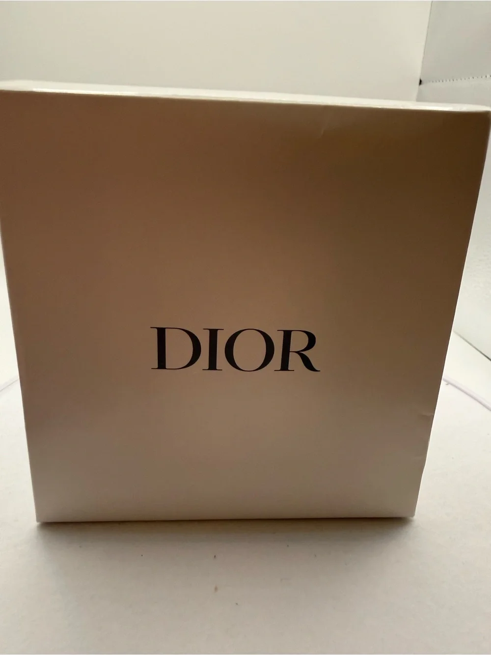 Dior Metallic Gold Round CD Logo Accessory Case